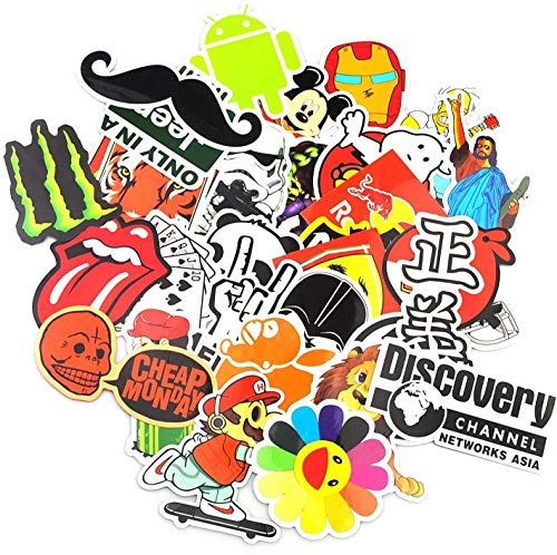 Paquete de Pegatinas [150-Pcs], Neuleben Graffiti Sticker Vinals Vinals para portátiles, niños, automóviles, Motocicletas, Bicicletas, monopatines, Etiquetas de Parachoques Bomba a Prueba de Agua
