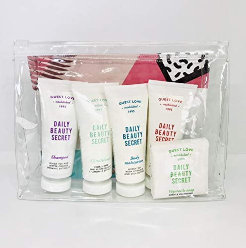 Paquete de regalo de belleza Champú, gel de baño, acondicionador, crema hidratante y jabón de Guest Love Made in Italy