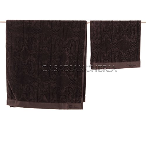 Par toallas Roberto Cavalli Home Logo Brown