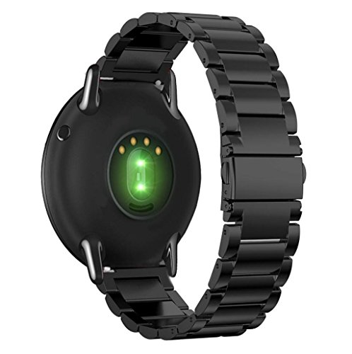Para Xiaomi Huami Amazfit A1602 - Sannysis Correa de acero inoxidable Xiaomi Banda (Negro)
