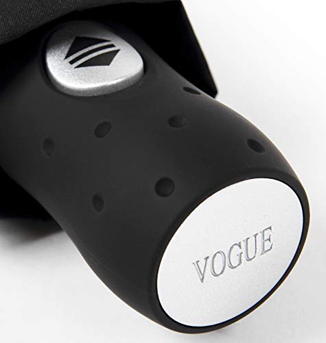 Paraguas Vogue Plegable. Abre y Cierra automático. Elegante y práctico. Varilla de Aluminio y Fibra de Vidrio. Antiviento y Acabado Teflón Que repele el Agua