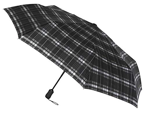 Paraguas Vogue Plegable. Abre y Cierra automático. Elegante y práctico. Varilla de Aluminio y Fibra de Vidrio. Antiviento y Acabado Teflón Que repele el Agua