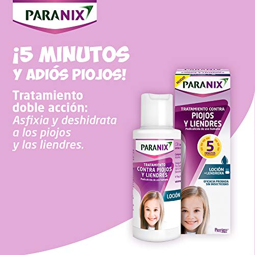 Paranix Loción. Tratamiento para Piojos y Liendres - Incluye Lendrera - Sin insecticidas -100 ml