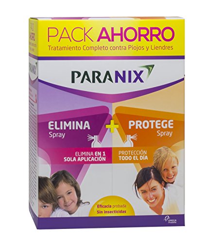 Paranix Paquete Spray de Tratamiento y Spray Preventivo Tratamiento para Piojos y Liendres, Incluye Lendrera - Sin insecticidas