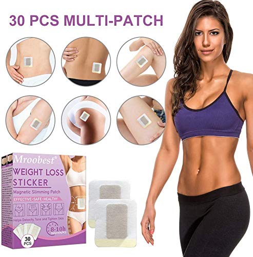 Parches Adelgazantes, Slimming Patches, Weight Loss Sticker, Parche adelgazante rápido anticelulítico y quemagrasas para barriga de cerveza, Cintura de cubo, Cintura grasa de barriga - 30 piezas