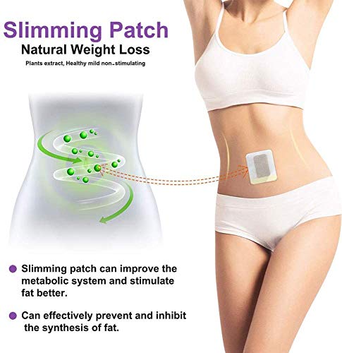 Parches Adelgazantes, Slimming Patches, Weight Loss Sticker, Parche adelgazante rápido anticelulítico y quemagrasas para barriga de cerveza, Cintura de cubo, Cintura grasa de barriga - 30 piezas