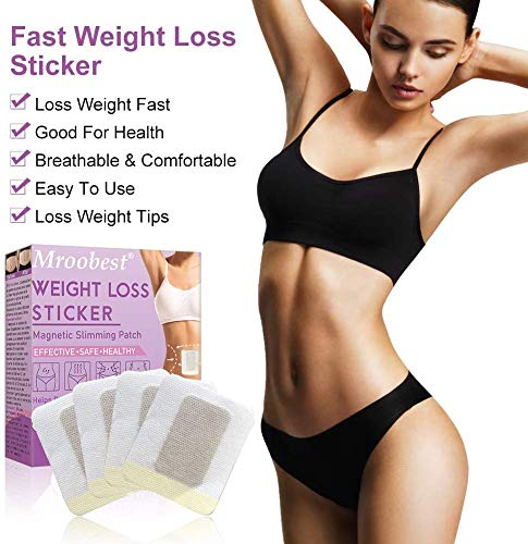 Parches Adelgazantes, Slimming Patches, Weight Loss Sticker, Parche adelgazante rápido anticelulítico y quemagrasas para barriga de cerveza, Cintura de cubo, Cintura grasa de barriga - 30 piezas