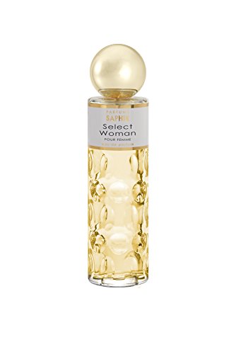 PARFUMS SAPHIR Select Woman - Eau de Parfum con vaporizador para Mujer - 200 ml, Negro (83070)