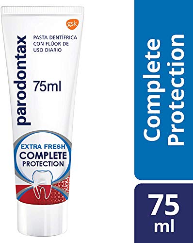 Parodontax Complete Protection Extra Fresh Pasta de Dientes con Flúor que Ayuda a Detener y Prevenir el Sangrado de Encías - pack de 3 x 75 ml