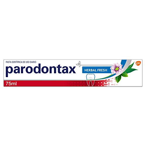Parodontax Herbal Fresh Pasta de Dientes que Ayuda a Detener y Prevenir el Sangrado de Encías, Sabor Eucalipto y Menta - 75 ml