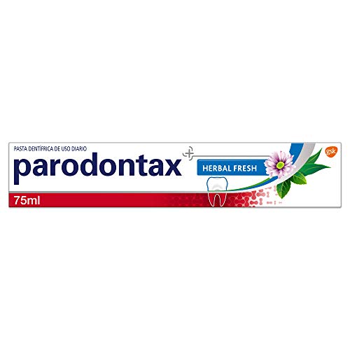 Parodontax Herbal Fresh Pasta de Dientes que Ayuda a Detener y Prevenir el Sangrado de Encías, Sabor Eucalipto y Menta - 75 ml