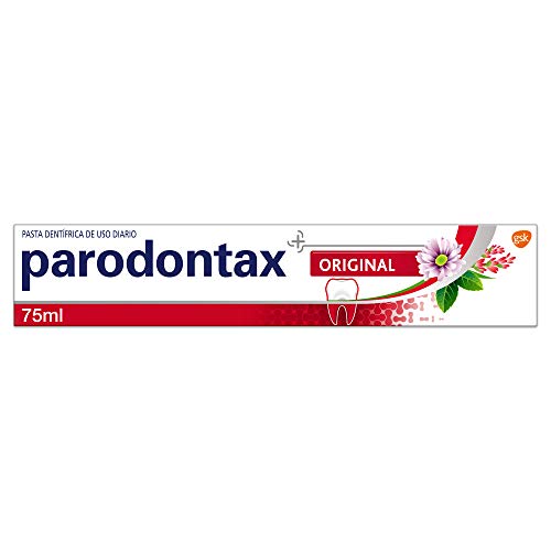 Parodontax Original Pasta de dientes que ayuda a detener y prevenir el sangrado de encías, sabor Menta y Jengibre - 75 ml