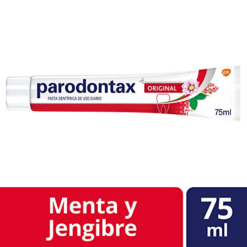 Parodontax Original Pasta de dientes que ayuda a detener y prevenir el sangrado de encías, sabor Menta y Jengibre - 75 ml