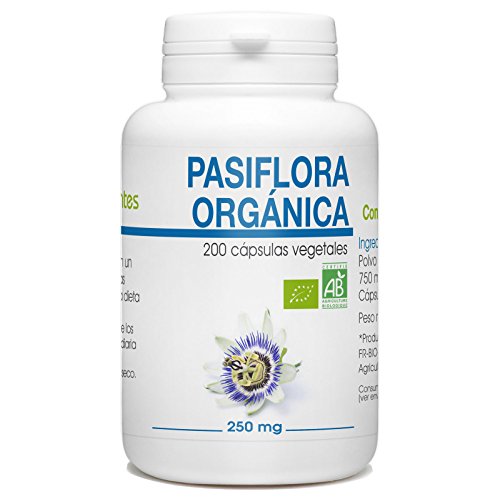Pasiflora Orgánica - Passiflora incarnata - 250mg - 200 cápsulas vegetales