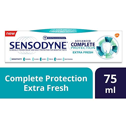 Pasta dental Sensodyne de protección completa, extra fresca, 75 ml