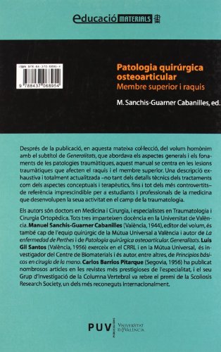 Patologia quirúrgica osteoarticular: Membre superior i raquis: 105 (Educació. Sèrie Materials)