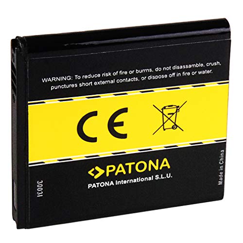 PATONA Batería EB-575152LU Para Samsung Omnia 735 B7350 Omnia Pro 4 Samsung i8250 I589 I897 I9000 i9000 Galaxy S I9001 i9001 Galaxy S Plus i9003 i9003 Galaxy SL i9010 Giorgio Armani Galaxy S i919