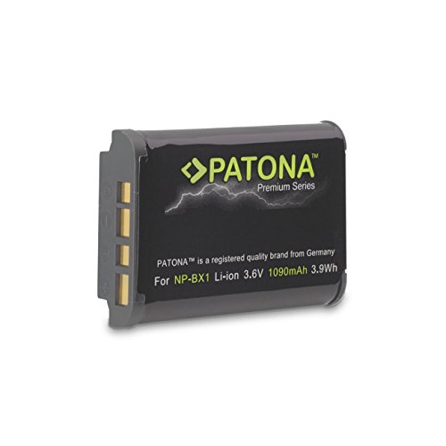 PATONA Cargador Doble + 2X Premium Batería NP-BX1 Compatible con Sony CyberShot DSC-RX100 DSC-H400 DSC-WX500