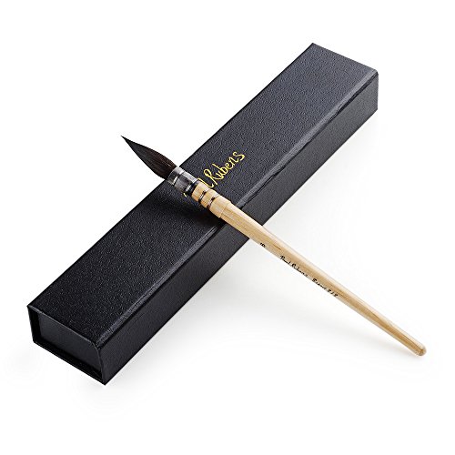 Paul Rubens acuarela Pincel profesional, tamaño 6, para pintar el cabello con ardilla redonda