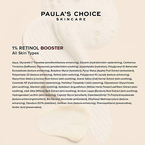 Paula's Choice 1% Retinol Booster Serum - Suero Facial Antiedad, Antiarrugas y Reduce los Poros - Todos Tipos de Piel - 15 ml