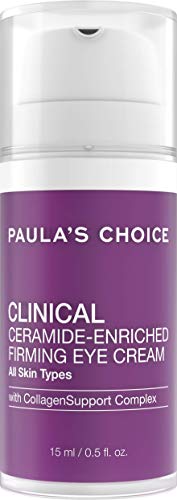 Paula’s Choice Clinical Crema Contorno de Ojos - Crema Hidratante Reafirmante Antiedad y Antiarrugas - con Ceramidas, Vitamina C & Retinol - Todos Tipos de Piel - 15 ml