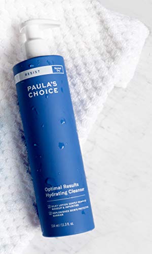 Paula's Choice Resist Antiedad Crema Limpiador Facial - Limpieza el Maquillaje y Hidrata la Piel Seca - con Glicerina - Pieles Normales a Secas - 334 ml
