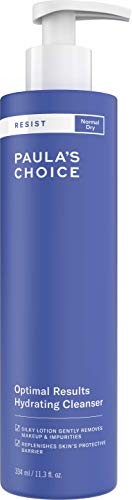 Paula's Choice Resist Antiedad Crema Limpiador Facial - Limpieza el Maquillaje y Hidrata la Piel Seca - con Glicerina - Pieles Normales a Secas - 334 ml