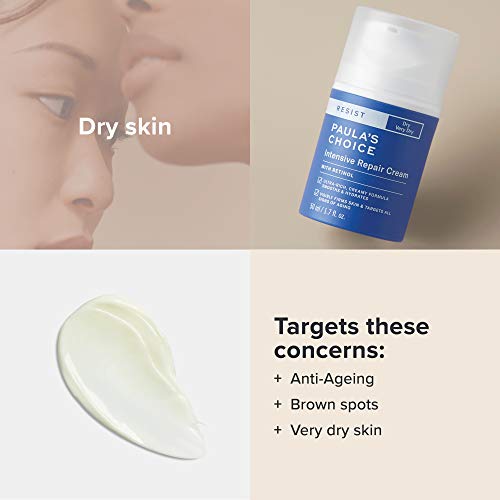 Paula's Choice Resist Crema Hidratante Rica Facial - Crema de Noche con Retinol & Niacinamida - Antiedad y Antiarrugas - Pieles Normales a Secas - 50 ml