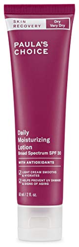 Paula's Choice Skin Recovery Crema Hidratante Facial FPS 30 - Crema Solar Mineral Hidrata y Protege la Piel - con Peptidos & Ceramidas - Pieles Normales a Secas - 60 ml