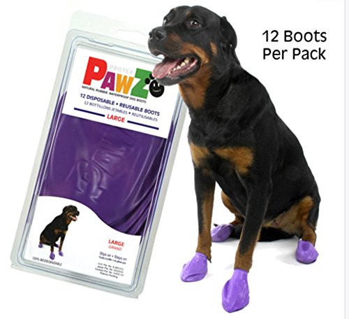 Pawz Dog Boots Botitas de Goma para Perros de Tamaño Grande - 12 Botitas