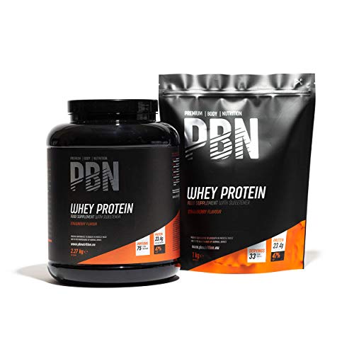 PBN - Proteína de suero de leche en polvo, 1 kg (sabor fresa)