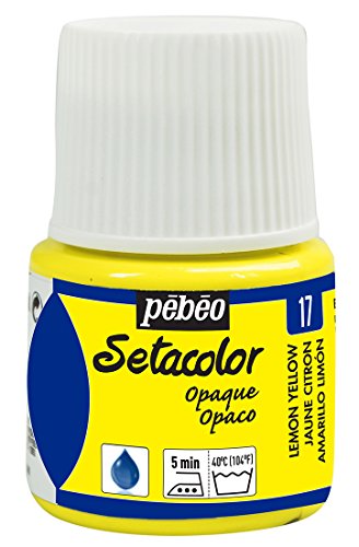 Pebeo Setacolor - Pintura para Tela (Opaca, 45 ml), Color Amarillo