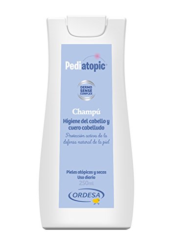 Pediatopic Champú 250ml, gel de higiene emoliente para el cuidado y protección del cabello y cuero cabelludo de las pieles atópicas y/o extremadamente secas.