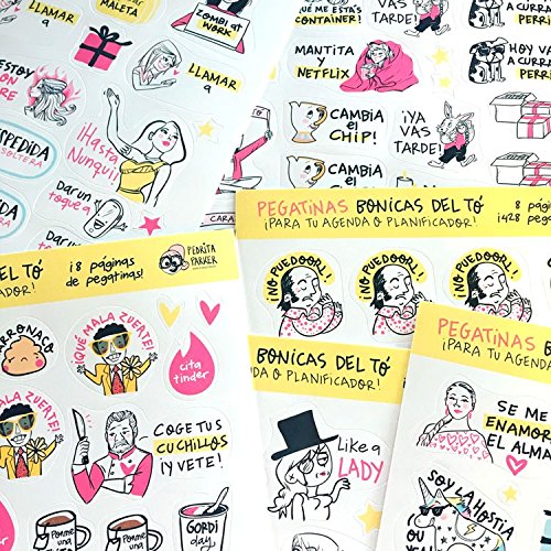 Pedrita Parker 416 - Pack 8 paginas pegatinas para agenda