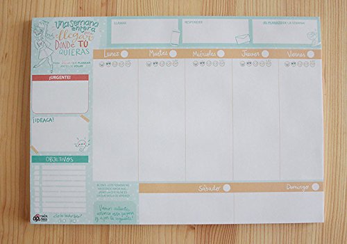 Pedrita Parker - Planificador A4 semanal color azul