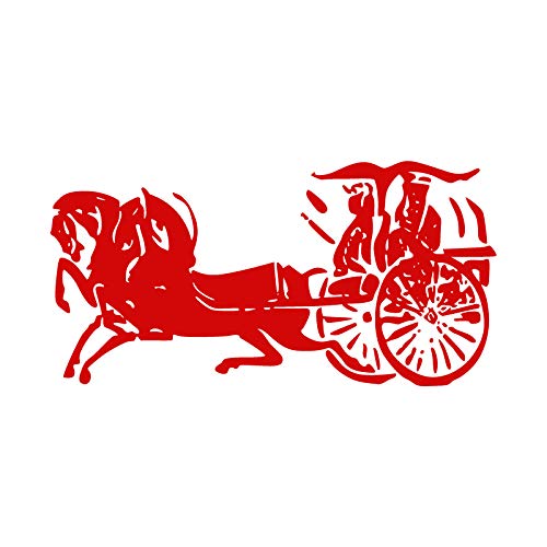 Pegatinas de pared de personajes para la escuela, aula, estilo chino, antiguo, guerra, caballo, decoración para sala de estar, estudio, decoración de pared, 49 x 42 cm