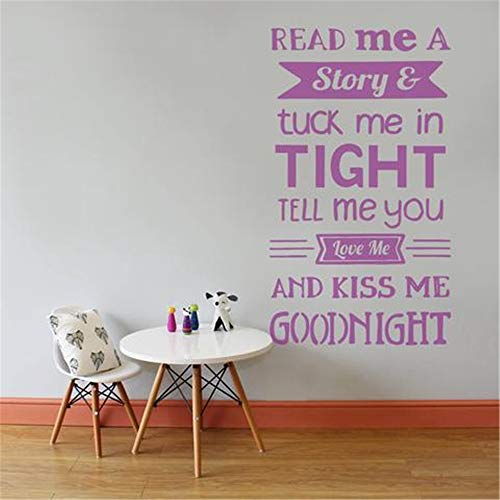 pegatinas de pared mariposas Léeme una historia, guárdame apretadamente, dime que me amas por la habitación de los niños.