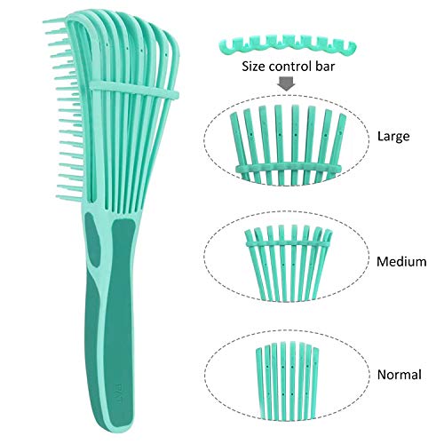 Peine cepillo desenredante fácil para cabello afro 3a a 4c