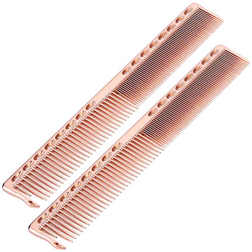 Peine de peluquería, Peine Profesional, Uso Personal de peluquería Ligero para Uso doméstico en peluquerías(Rose Gold)