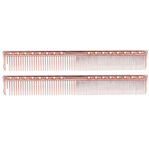 Peine de peluquería, Peine Profesional, Uso Personal de peluquería Ligero para Uso doméstico en peluquerías(Rose Gold)
