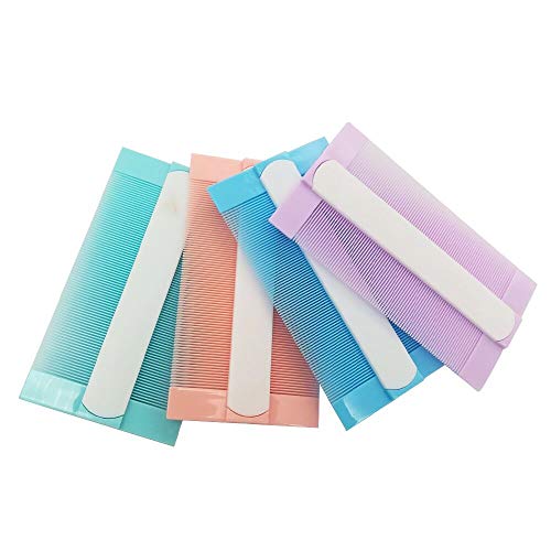 Peine para Piojos 8 Piezas 4 Colores para Niños Adultos Doble Cara