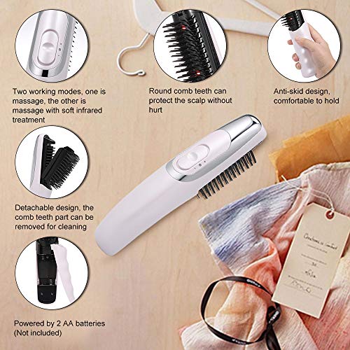 Peinetas de pelo, Anself Peine Eléctrico Del Masaje Del Laser - Infrared Laser Massager Comb Para Pelo Del Recrecimiento Y El Fortalecimiento Del Espesamiento Con El Massager Y El Infrarrojo