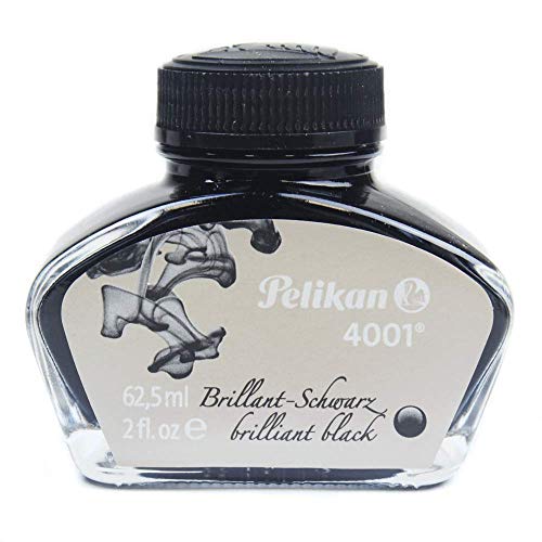 Pelikan 329144 - Tinta, color negro, 62.5ml, negro brillante