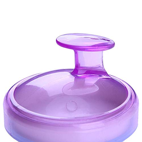 Pelo cuero cabelludo masajeador, Konesky pelo champú cepillo suave silicona cepillo pelo masaje limpieza cepillo para cabello profundo limpieza cabeza músculo relax (Purple)
