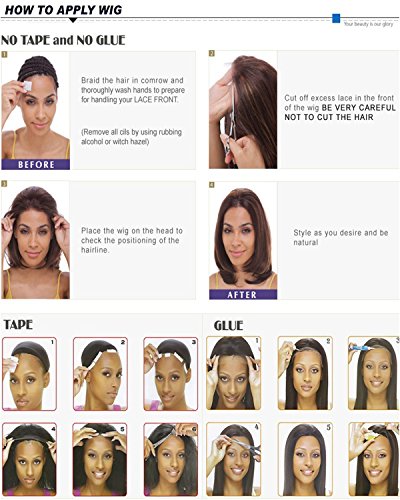 Peluca de pelo humano virgen brasileño 7A liso y sedoso con raya lateral, corte Bob, sin pegamento, color negro natural