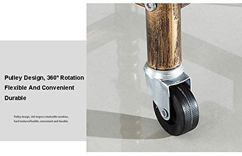 Peluquería Carro de Bronce SPA Anillo de 5 Niveles de Almacenamiento de la Compra Holder for Colorear Salón de Belleza Secador de Pelo con 4 cajones for Coches Retro Herramienta Elise