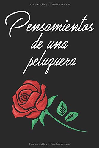 pensamientos de una peluquera: Cuaderno de rejilla de puntos 6x9 pulgadas 120 páginas de diario de regalo