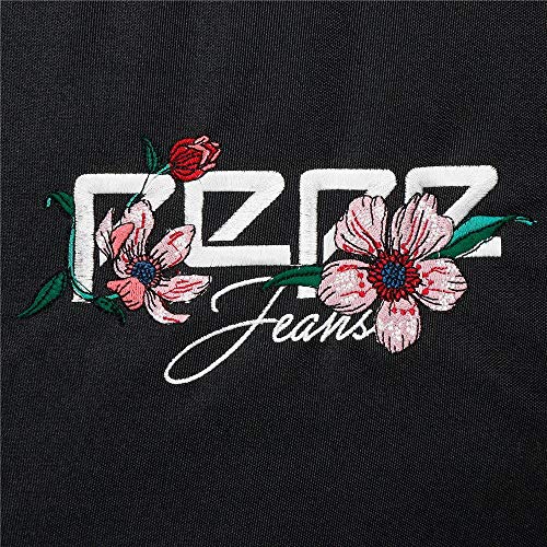 Pepe Jeans Armade - Mochila con Doble Cremallera, 45 cm, Negro