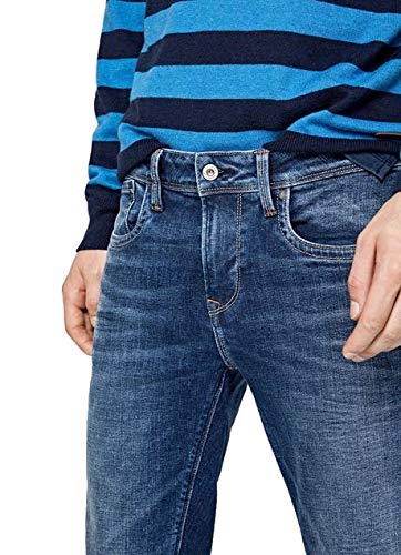Pepe Jeans Hatch Vaqueros, Blue Denim Z23, 32W / 34L para Hombre