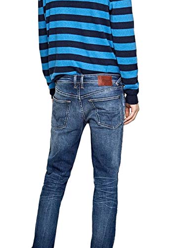 Pepe Jeans Hatch Vaqueros, Blue Denim Z23, 32W / 34L para Hombre